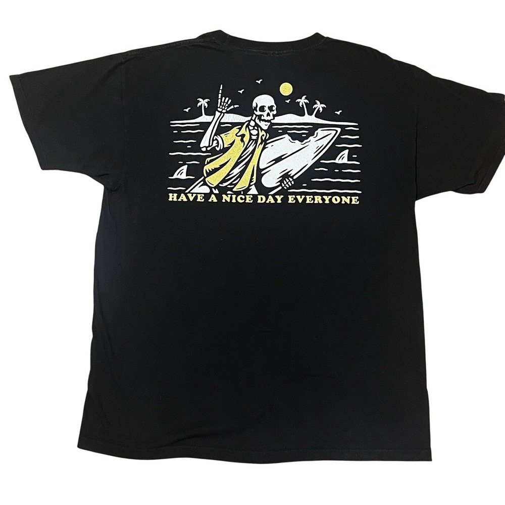 Call Your Mother Shark Infestation Tshirt Unisex Black Skull Surf Beach